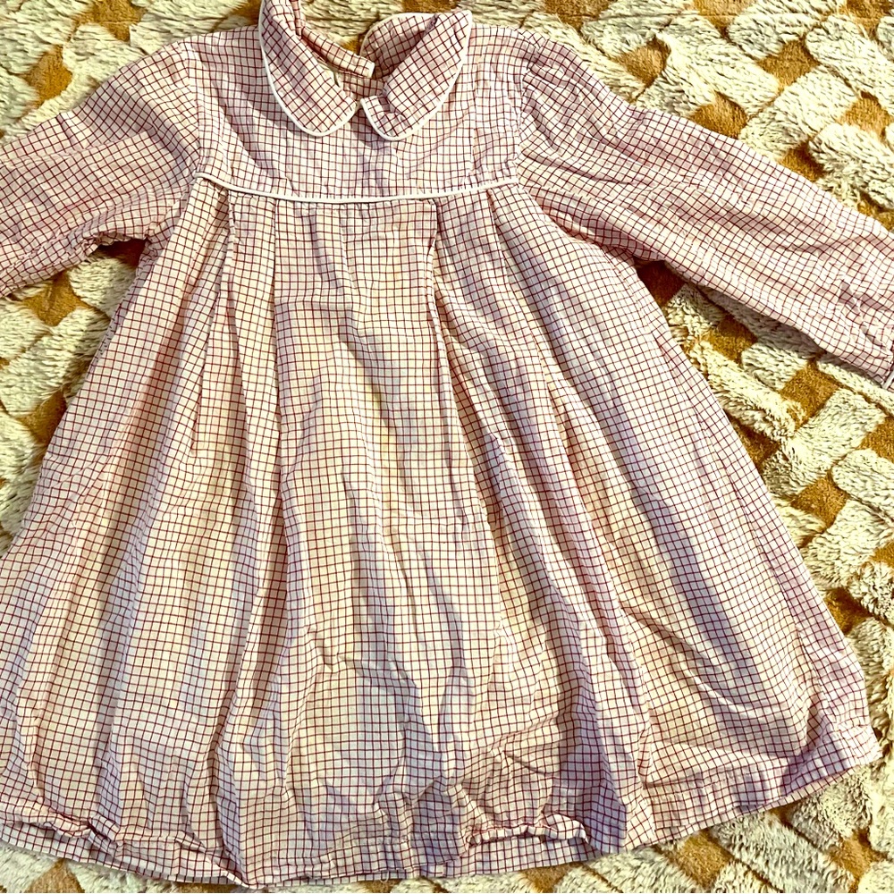 Girls red and white dress